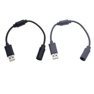 XBOX 호환 호환 360 유선 게임 케이블 컨트롤러 연결 커넥터 어댑터 용 USB 분리형 코드 교체
