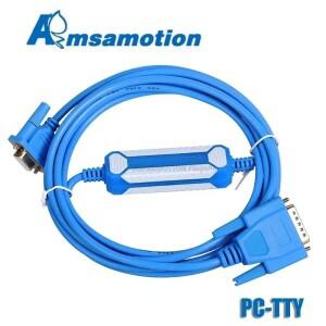 Amsamotion 6ES5 734-1BD20 지멘스 S5 시리즈 PLC 프로그래밍 케이블 PC-TTY 통신 시리얼 TTY RS232 DB15