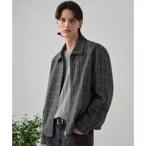 (국내매장정품) DRAW FIT 스테이블 레이어 체크 자켓 [GREY] DFJK5109GR 200255
