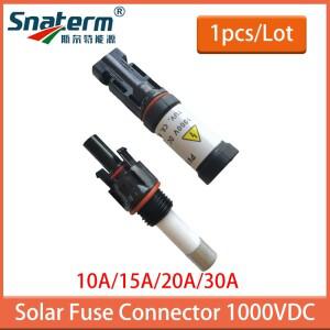 방수 태양광 퓨즈 커넥터 전지 패널 시스템용 인라인 있는 거치대 1000V 10A 30A dc
