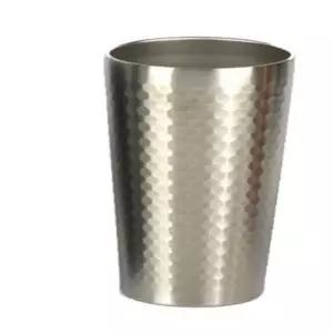 일꼽 실버 이중 스텐컵 430ML 스텐레스컵 식당컵