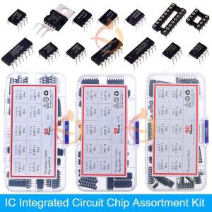 IC 집적 회로 칩 모음 키트 일반적인 CMOS 로직 소켓 세트 DIY 믹스 팩 DIP SMD 시리즈 74HCXX 74LSXX CD40