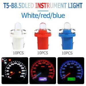 자동차 대시 보드 LED 전구 계기 클러스터 패널 회로 보호 개선 10x T5 B8.5D