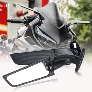 [호환품]바이크 오토바이 거울 조정 가능 회전 백미러 윈드 윙 수정 혼다 호환 CBR250R CBR300R 용 2 개