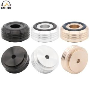 1pc 30x14mm CNC 가공 솔리드 알루미늄 절연 스탠드 오디오 앰프 스피커 용 기본 매트 피트 패드 서브 우퍼
