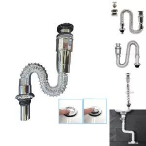 자동폽업 아이트랩 일체형/세면대/배수관/세면기/부속품/배수관/트랩/부속/세면기/설치/교체/수전/욕실
