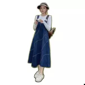 쥬디제이 청멜빵 데님원피스 청스 A라인스