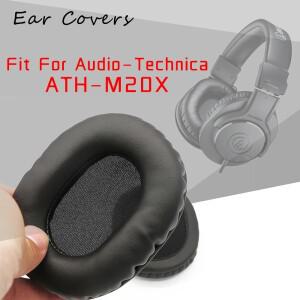 오디오 테크니카 ATH M20X ATH-M20X 헤드폰 이어 패드 교체 용 헤드셋 PU 가죽 스폰지 폼