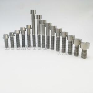 Liumeili 티타늄 티 볼트 M8X15 20 25 30 35 40 45 50 60 70mm 알렌 키 테이퍼 헤드 나사 자전거 바이크 오