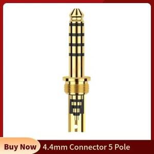 소비자 전자 4.4mm 잭 밸런스드 플러그 납땜 DIY 이어폰 수리 와이어 커넥터 오디오 스피커 터미널