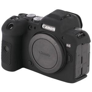 [호환품]R6II 실리콘 커버 고무 카메라 케이스 스킨 (캐논 호환 마크 II 용) 블랙 레드 화이트 옐로우 그린