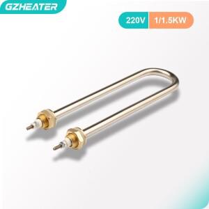 1KW/1.5KW 220V 단일 U자형 M16 전기 히트 파이프 SUS304 물 가열 튜브 (물탱크  발효 인큐베이터용)