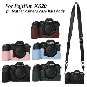 [호환품]Fujifilm XS20용 Pu 가죽 카메라 가방 케이스 하프 바디