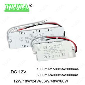 LED 드라이버 전원 6W 12W 24W 48W AC220 12V 1A-5A 제어 조명 스트립 변압기