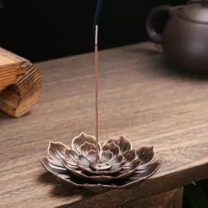 향 연꽃 꽂이 받침대 홀더 인센스 스틱 향기 홈 스틱 연꽃 향 아로마