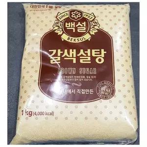 백설 갈색설탕 1kgX16개/업소용/황설탕/제과제빵재료/쿠키재료/탕비실/커피설탕/조미료/갈색설탕/대용량