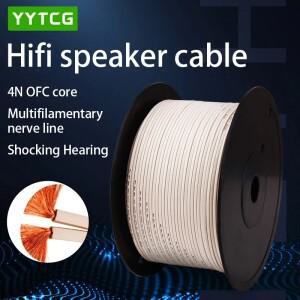 YYTCG DIY 라우드 스피커 케이블 Hi-Fi 오디오 라인 무산소 구리 와이어 앰프 홈시어터 KTV DJ 시스템용