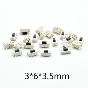 50pcs 화이트 블랙 마이크로 택트 스위치 터치 3x6x3.5 3x6x3.5 SMD MP3 MP4 태블릿 PC 버튼 블루투스 헤드