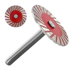 40mm 커팅 디스크 6mm 생크 원형 톱날 샌딩 목재 메탈 석재 화강암 석 용 연삭 휠