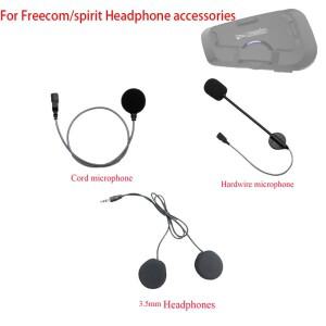 Cardo Freecom/spirit 바이크 오토바이 헬멧 블루투스 인터콤 소프트 와이어 마이크 하드 및 3.5mm 스피커