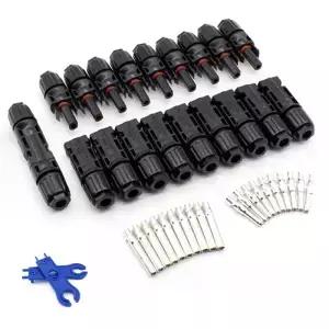 600/400/200/100/40/20/10Pcs 태양광 커넥터 PV 플러그 1000V 30A 패널 키트 PV/MC 케이블에 사용 가능