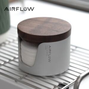 AIRFLOW Coffe 커피 필터 종이 보관 상자 51/53/58mm 원형 홀더 모카 포트 방진