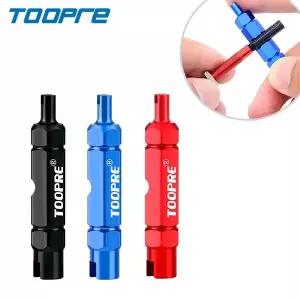 TOOPRE 자전거 다기능 밸브 코어 리무버 도구 렌치 스패너 슈레이더 및 프레스타 익스텐더용 3 인 1