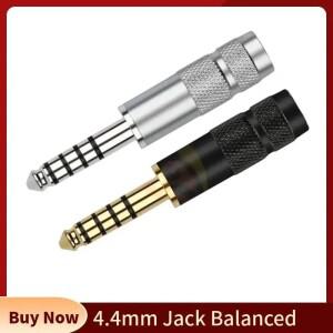 밸런스드 인터페이스 4.4mm 잭 5 극 수 플러그 로듐 금도금 오디오 커넥터 DIY NW-WM1Z/A 헤드셋 스피커 터
