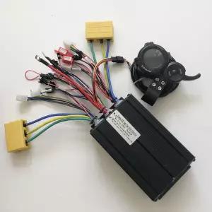 BLDC 사인파 듀얼 드라이브 컨트롤러 세트 50A 48V 60V 72V 다마오 디스플레이 포함 모터 허브 1600W 2000W