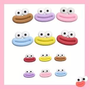 눈입 고무 파츠 / 낱개 1개 만들기 재료 부자재 DIY 슬라임 데코 왕눈이 입술