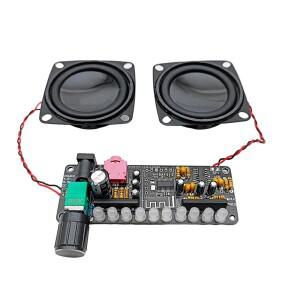 스피커 앰프 보드 모듈 키트 듀얼 채널 스테레오 사운드 코드 Bt 레벨 표시등 DIY DC5V 5W PAM8406