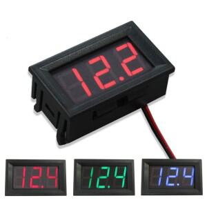 DC4.5V-30V 방수 디지털 전압계 자동차 보트 바이크 오토바이 0.56 인치 LED 디스플레이 볼트 측정기 미니