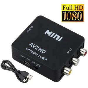 1080P 미니 AV to HDMI 컨버터 RCA CVBS 어댑터 AV2HD 비디오 오디오 (VCR DVD PS3 TV 박스 HD TV로)