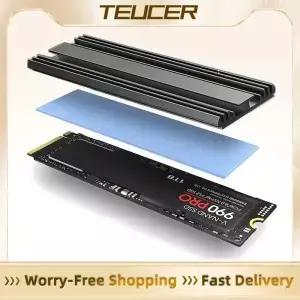 M.2 SSD 방열판 M2 2280 솔리드 스테이트 하드 열 실리콘 패드가 있는 알루미늄 가스켓 데스크탑 PC