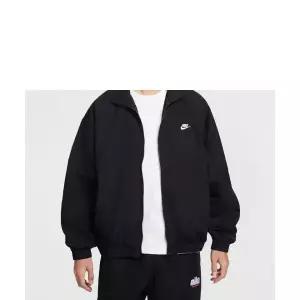 NIKE 클럽 오버사이즈 우븐 트랙 재킷 M - 블랙:화이트 / HQ6110-010