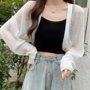 (올핀)여름 볼레로 가디건 시스루 비치핏