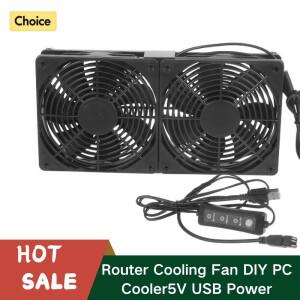 속도 컨트롤러 포함 USB 라우터 냉각 선풍기 DIY PC 쿨러 TV 박스 무선 무소음 모뎀 리시버 120mm 5V