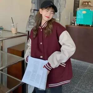 친절한탄씨 여성 기모 야구점퍼 재킷 귀여운 캐주얼 여성기모점퍼 캐주얼점퍼 겨울점퍼 가을점퍼