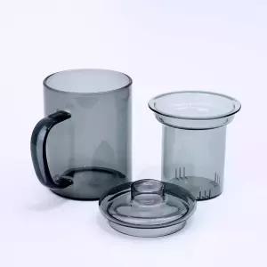 컬러 내열 유리 찻잔 티머그 티컵 차컵 티잔 350ml