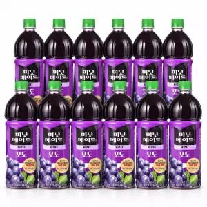 미닛메이드 포도 1.5L 12페트 (1박스)