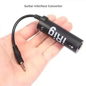 Irig 기타 인터페이스 변환기-튜너 내장 기타-전화 오디오 어댑터 녹음 및 연습용 라인 출력