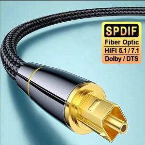 디지털 오디오 케이블 SPDIF Toslink 증폭기 동축 HiFi 스피커 와이어 홈 시어터 사운드바 광섬유