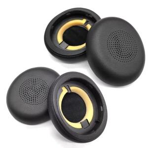[호환품]Jabra ELITE 45H Evolve2 65 헤드폰 용 듀얼 PU 가죽 이어 패드 탄성 폼 스폰지 쿠션 교체