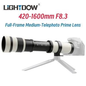 Lightdow 420 1600mm F8.3 Canon RF/EF/EF S/EF M Fuji XF Nikon Z/F Sony E M4/3 L Pentax용 풀프레임 중