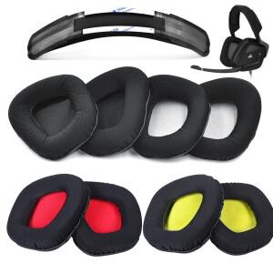 커세어 호환 VOID PRO RGB USB 게임용 헤드폰 소프트 폼 이어 패드 케이스 커버 스폰지 쿠션 용 귀마개/헤