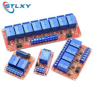 12 4 6 8 채널 릴레이 모듈 보드 실드(옵토커플 포함) Arduino Raspberry pi DC 5V 12V 24V용 고/저 레벨