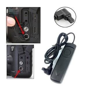 [호환품]캐논 호환 RS-80N3 R3 R1 5DS 7D / R5 Mark II IV 6D 1DX 용 더 나은 셔터 릴리즈 케이블 원격 제