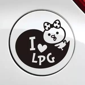 차량용스티커 주유구 스티커 캐릭터 차스 LPG 쁘띠문구 차량 데칼