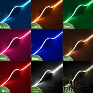 3mm 초박형 12V 컬러풀 COB LED 스트립 디밍 가능 3000K 고밀도 플렉시블 조명 DIY 홈데코 램프용