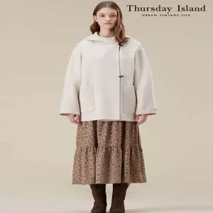 써스데이아일랜드Thursday Island 후드 핸드메이드 더블 코트T238MCT241W2745580